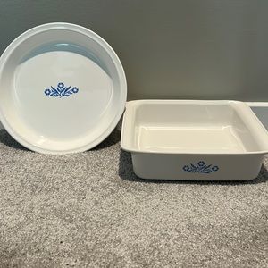 Corningware Blue Cornflower Brownie & Pie Baking Dish
